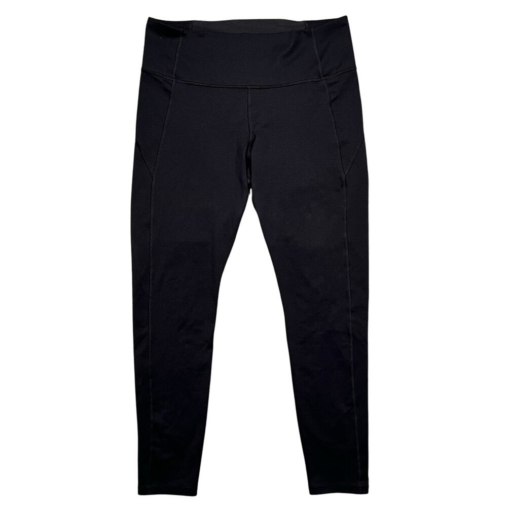 Under Armour Black Hi Rise Tapered Slim Leggings Womens Size Large